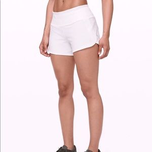 Lululemon speed up shorts - White, size 2